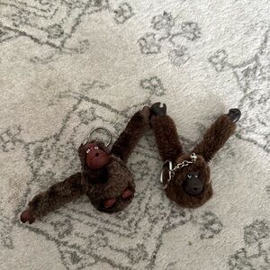 Two Kipling Brown Monkey Keychains